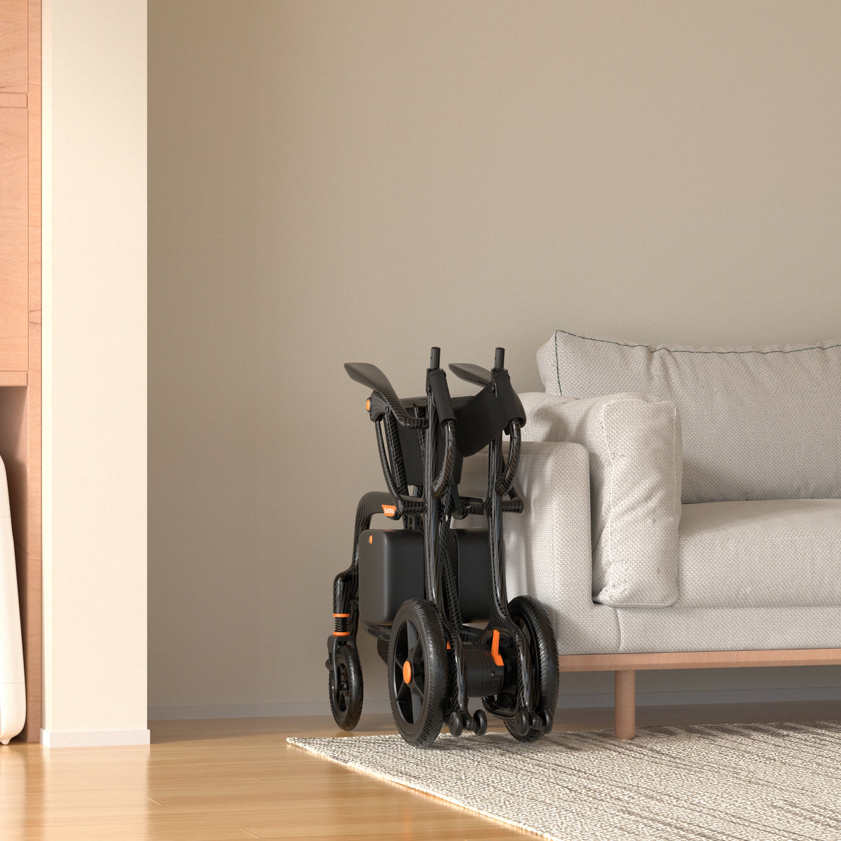 FreeWink EW209 Ultralight Carbon Fiber Folding Electric Wheelchair