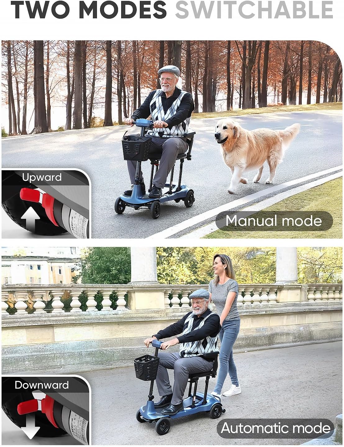 FreeWink T580 Ultra Lightweight Carbon Fiber Folding Mobility Scooter