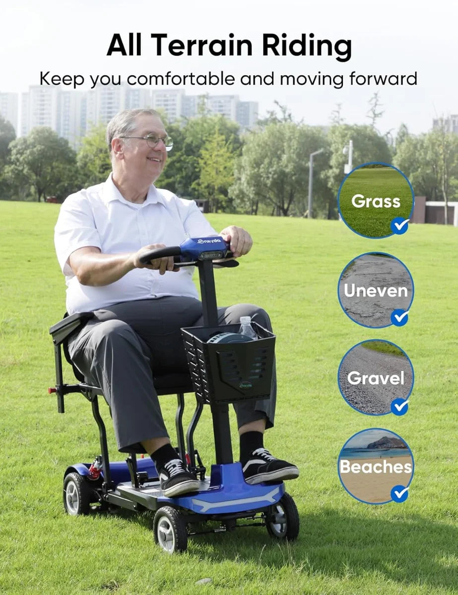 FreeWink T350 4-Wheel Ultra-Light Folding Mobility Scooter