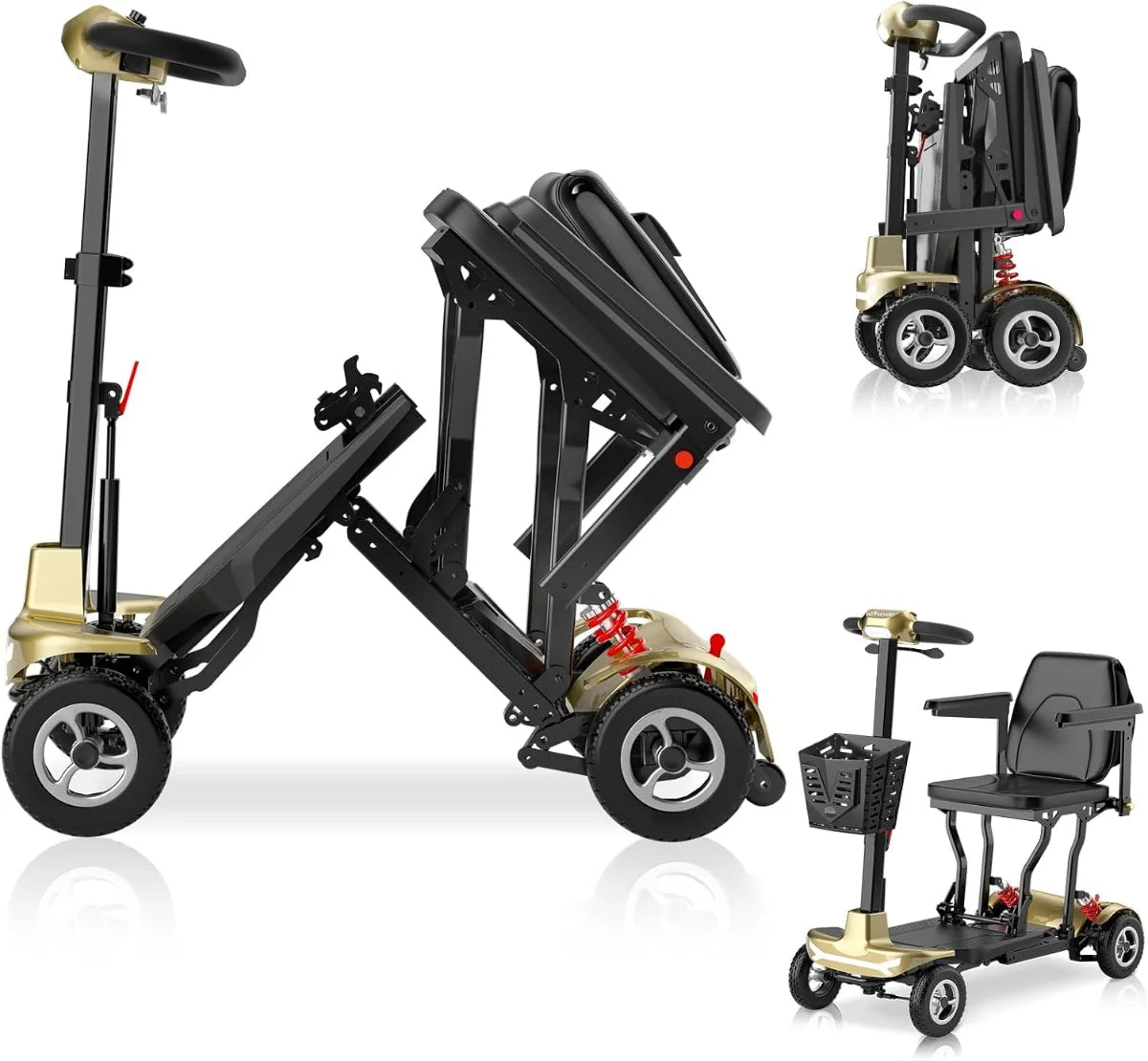FreeWink T350 4-Wheel Ultra-Light Folding Mobility Scooter