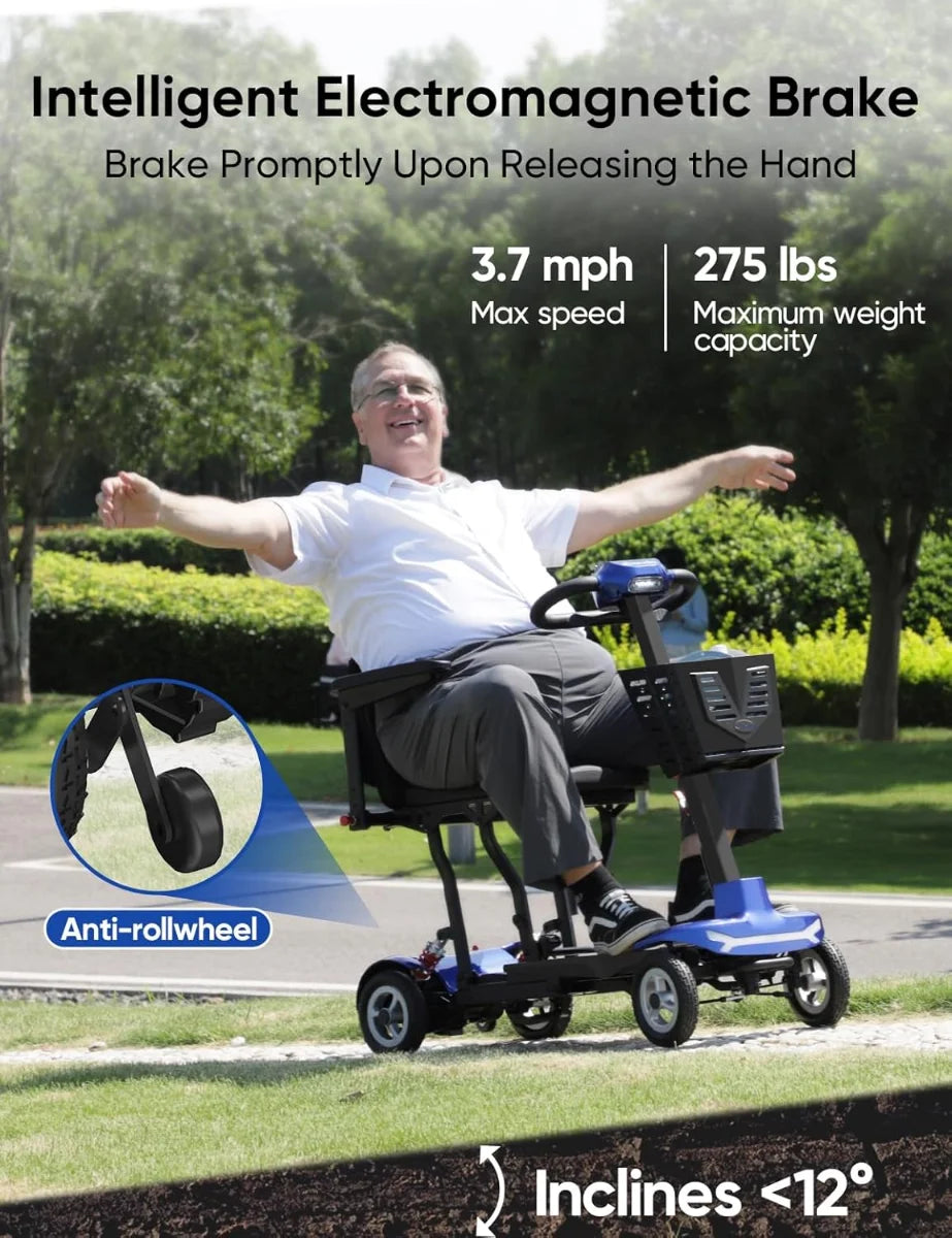 FreeWink T350 4-Wheel Ultra-Light Folding Mobility Scooter