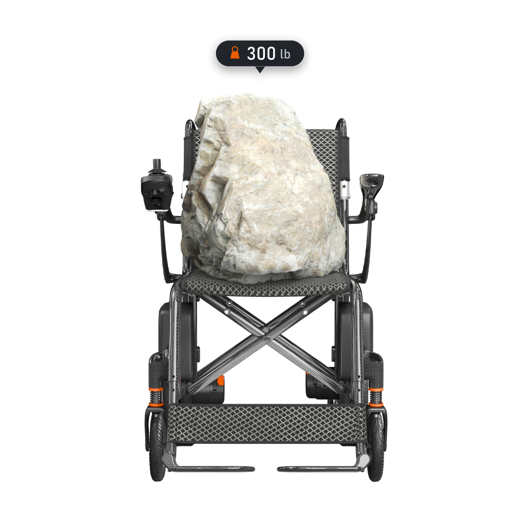FreeWink EW209 Ultralight Carbon Fiber Folding Electric Wheelchair